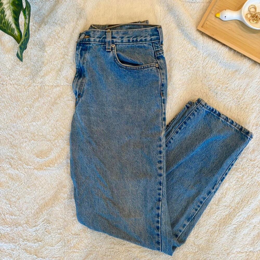 Calvin Klein Blue Denim Classic Style Jeans, Easy Fit, Medium Wash, Size 14